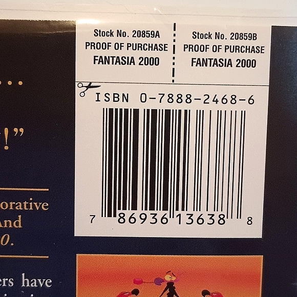 Disney's Masterpiece Fantasia & Fantasia 2000 VHS Excellent Condition - Picture 10 of 12